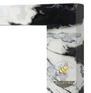 white marble surround fireplace in Panda White - Image 5