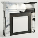 marble fire surrounds for sale in Panda White - Image 1