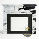 marble fire surrounds for sale in Panda White - Image 3
