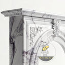 White marble fireplace surround in Milas Lilac - Image 6
