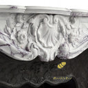 White Marble fireplace mantel in Milas Lilac - Image 5