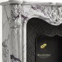 White Marble fireplace mantel in Milas Lilac - Image 6