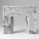 White Marble mantel in Milas Lilac - Image 1