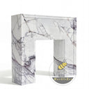 White Marble mantel in Milas Lilac - Image 4