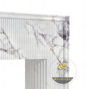 White Marble mantel in Milas Lilac - Image 6