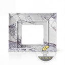 White marble fireplace in Milas Lilac - Image 3