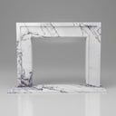 Milas lilac marble mantel | Clean rectangular design | Width: 59 Inch | Milas Lilac