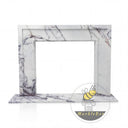 Milas lilac marble mantel | Clean rectangular design | Width: 59 Inch | Milas Lilac