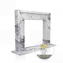 Milas lilac marble mantel | Clean rectangular design | Width: 59 Inch | Milas Lilac