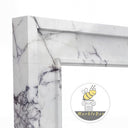 Milas lilac marble mantel | Clean rectangular design | Width: 59 Inch | Milas Lilac