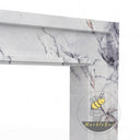 Milas lilac marble mantel | Clean rectangular design | Width: 59 Inch | Milas Lilac