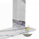 Milas lilac marble mantel | Clean rectangular design | Width: 59 Inch | Milas Lilac
