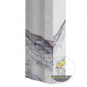 Milas lilac marble fireplace surround | Sleek Stepped Mantel | Height 53.15 Inch | Milas Lilac Marble