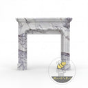 Unique design marble fireplace surround in Milas Lilac - Image 3