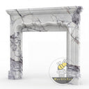Unique design marble fireplace surround in Milas Lilac - Image 4
