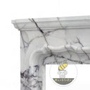 Unique design marble fireplace surround in Milas Lilac - Image 5