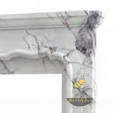 Unique design marble fireplace surround in Milas Lilac - Image 6