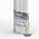 Unique design marble fireplace surround in Milas Lilac - Image 7