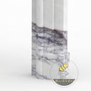 Unique design marble fireplace surround | Graceful Arched Header | Width 59 Inch | Milas Lilac Marble
