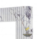 Fluted Marble fireplace mantel in Milas Lilac - Image 6