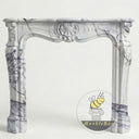 Marble fireplace surround French Style in Milas Lilac - Image 3