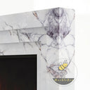 Modern Marble fireplace surround in Milas Lilac - Image 6