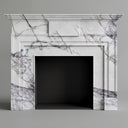 59 inch marble fireplace in Milas Lilac - Image 1