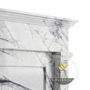 Marble white fireplace in Milas Lilac - Image 6