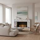 bespoke marble fireplace in Milas Lilac - Image 2