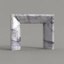 Modern marble mantel in Milas Lilac - Image 1