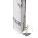 Modern marble mantel | Minimalist geometric form | 59 Inch | Milas Lilac