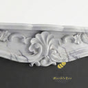 Marble fire surrounds for sale | ornate carved shell | Width: 59.06 Inch | Milas Lilac marble