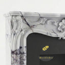 Marble fire surrounds for sale | ornate carved shell | Width: 59.06 Inch | Milas Lilac marble