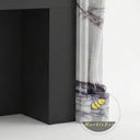 Marble fire surrounds for sale | ornate carved shell | Width: 59.06 Inch | Milas Lilac marble