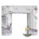 Custom marble fireplace in Milas Lilac - Image 3