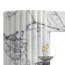 Custom marble fireplace in Milas Lilac - Image 5