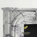 White Marble surround fireplace in Milas Lilac - Image 6