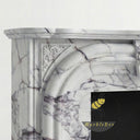 White Marble surround fireplace in Milas Lilac - Image 6
