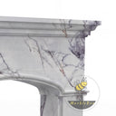 buy marble fireplace surround | Arched molded design | 59 Inch Width | Milas Lilac