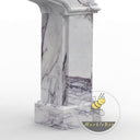 buy marble fireplace surround | Arched molded design | 59 Inch Width | Milas Lilac