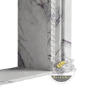 Custom marble fireplace mantels in Milas Lilac - Image 7