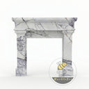 Marble fireplace mantel surround in Milas Lilac - Image 3