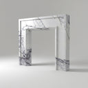 Custom marble fireplace in Milas Lilac - Image 1