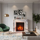 Custom marble fireplace in Milas Lilac - Image 2