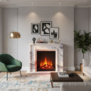 Custom marble fireplace in Milas Lilac - Image 2