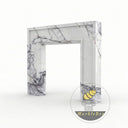 Custom marble fireplace in Milas Lilac - Image 3
