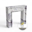 Custom marble fireplace in Milas Lilac - Image 4