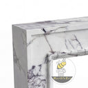 Custom marble fireplace in Milas Lilac - Image 5