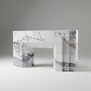 Custom Marble fireplace surround in Milas Lilac - Image 1