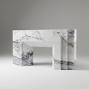 Custom Marble fireplace surround in Milas Lilac - Image 1